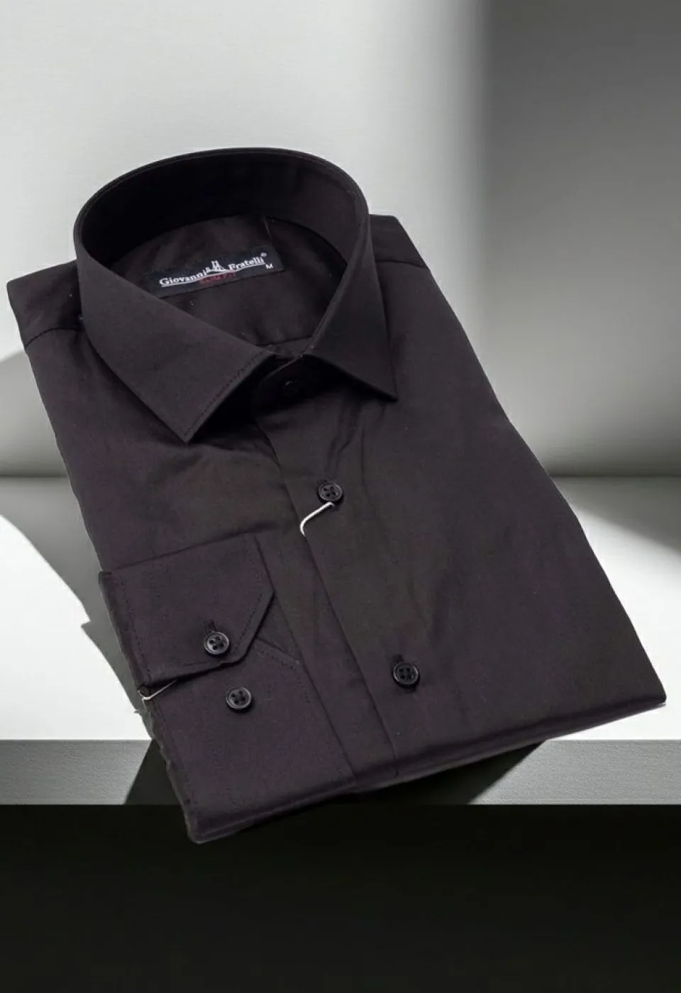 Slim Fit Uzun Kol Düz Renk Saten Erkek Gömlek 3GMK310435003