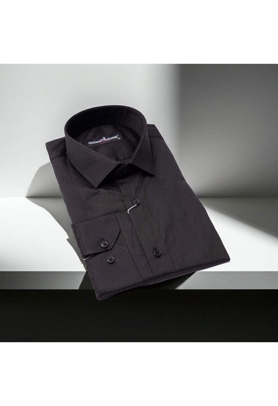 Slim Fit Uzun Kol Düz Renk Saten Erkek Gömlek 3GMK310435003 - Giovanni Fratelli