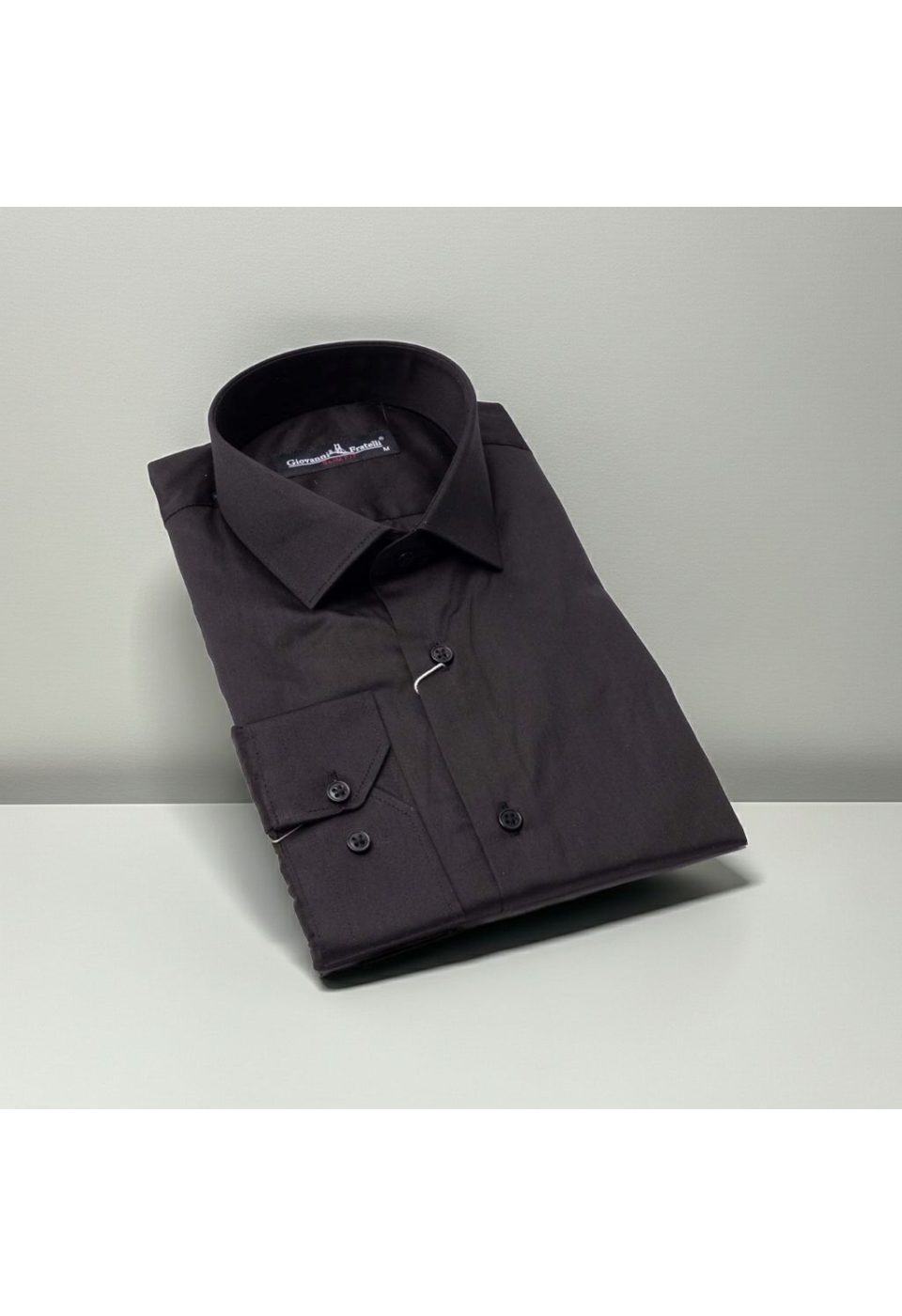 Slim Fit Uzun Kol Düz Renk Saten Erkek Gömlek 3GMK310435003 - Giovanni Fratelli