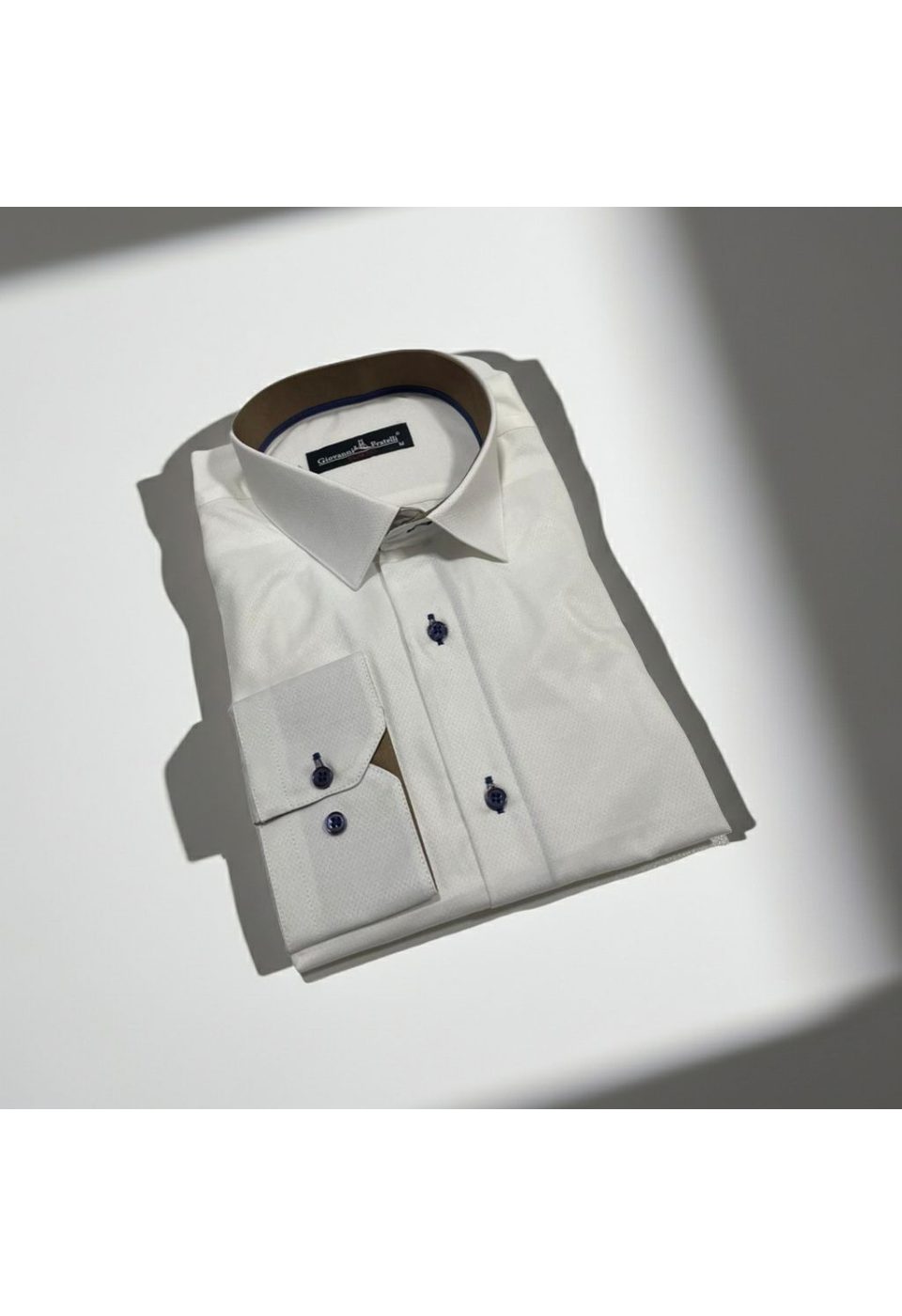 0488 CR 002 Slim Fit Uzun Kol Düz Renk Erkek Gömlek 3GMK310488002 - Giovanni Fratelli