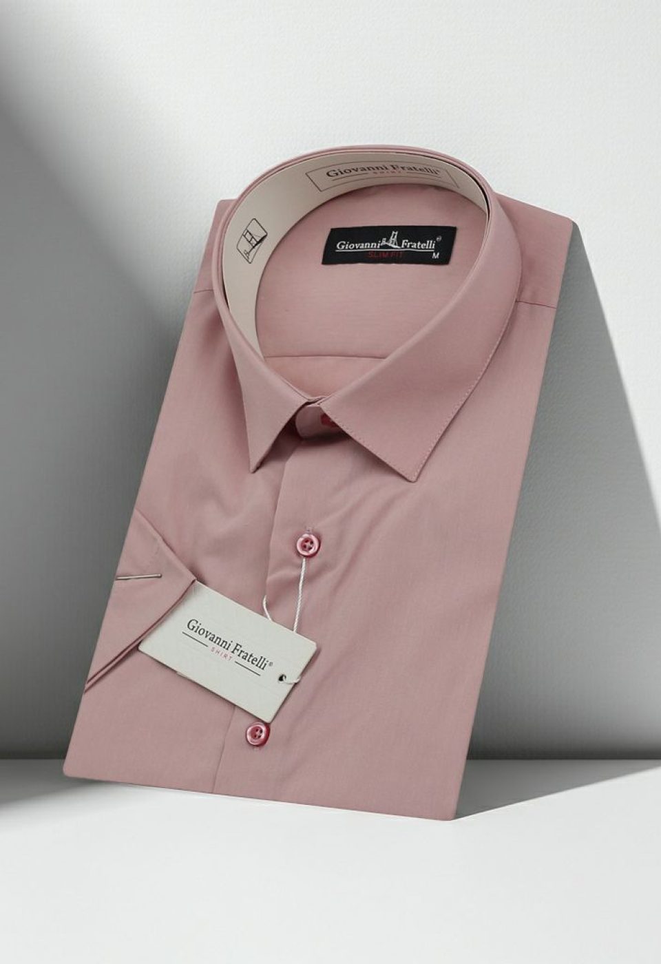 Slim Fit Kısa Kol Düz Renk Erkek Gömlek 3GMK320408A08 - Giovanni Fratelli