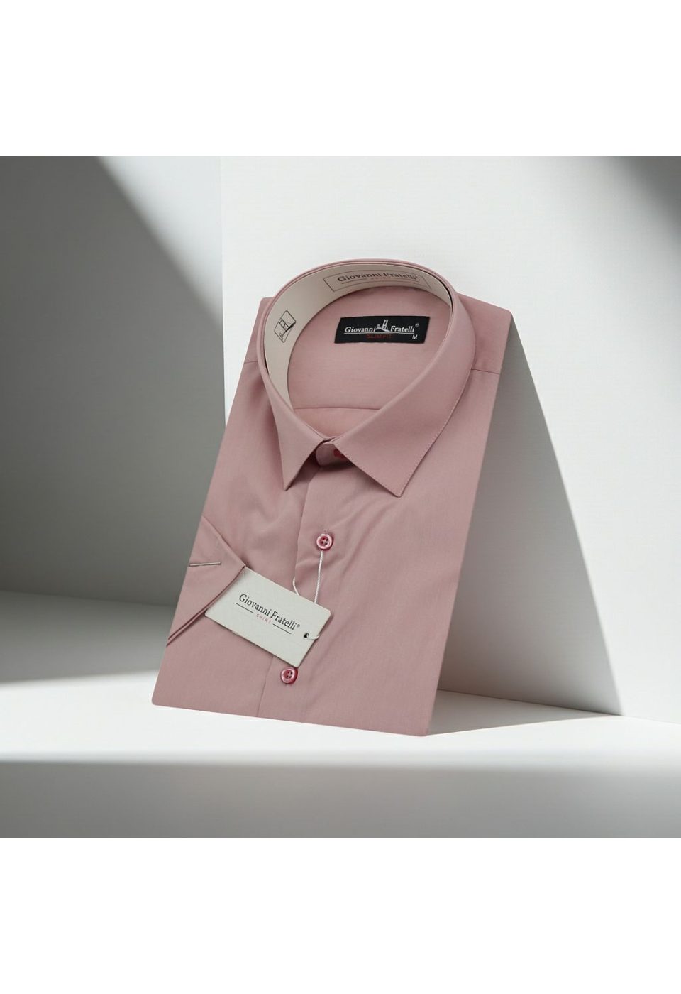 Slim Fit Kısa Kol Düz Renk Erkek Gömlek 3GMK320408A08 - Giovanni Fratelli