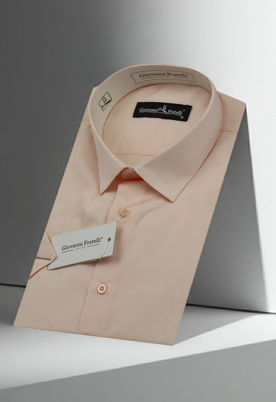 0408 CR K A10 Slim Fit Kısa Kol Düz Renk Erkek Gömlek 3GMK320408A10 - Giovanni Fratelli