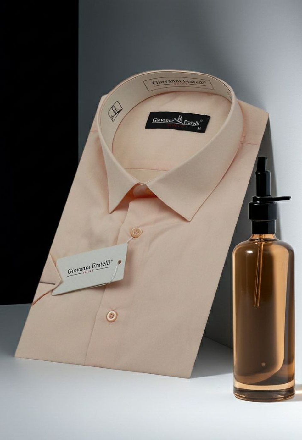 0408 CR K A10 Slim Fit Kısa Kol Düz Renk Erkek Gömlek 3GMK320408A10 - Giovanni Fratelli