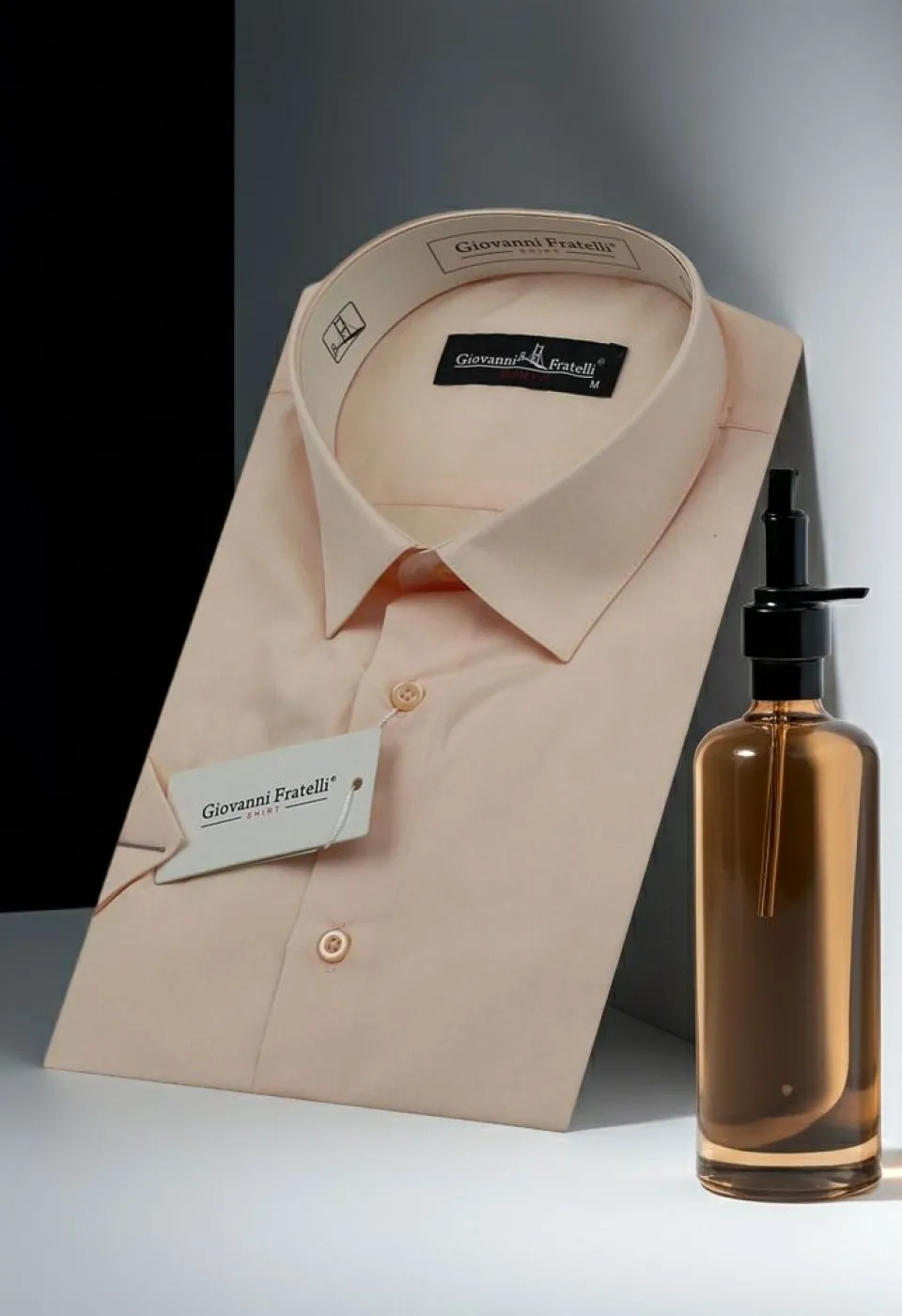 Slim Fit Kısa Kol Düz Renk Erkek Gömlek 3GMK320408A10