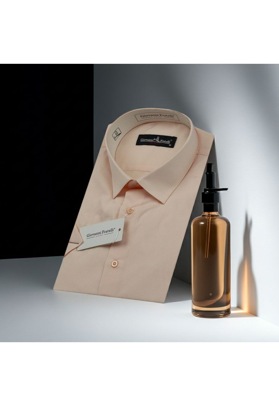 0408 CR K A10 Slim Fit Kısa Kol Düz Renk Erkek Gömlek 3GMK320408A10 - Giovanni Fratelli