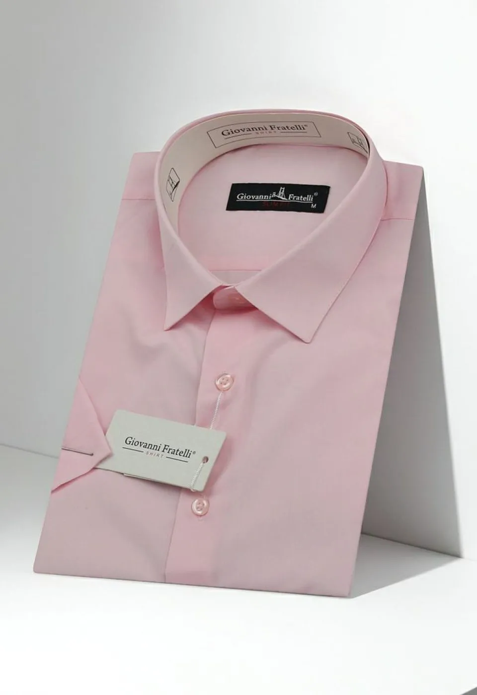 Slim Fit Kısa Kol Düz Renk Erkek Gömlek 3GMK320408A11
