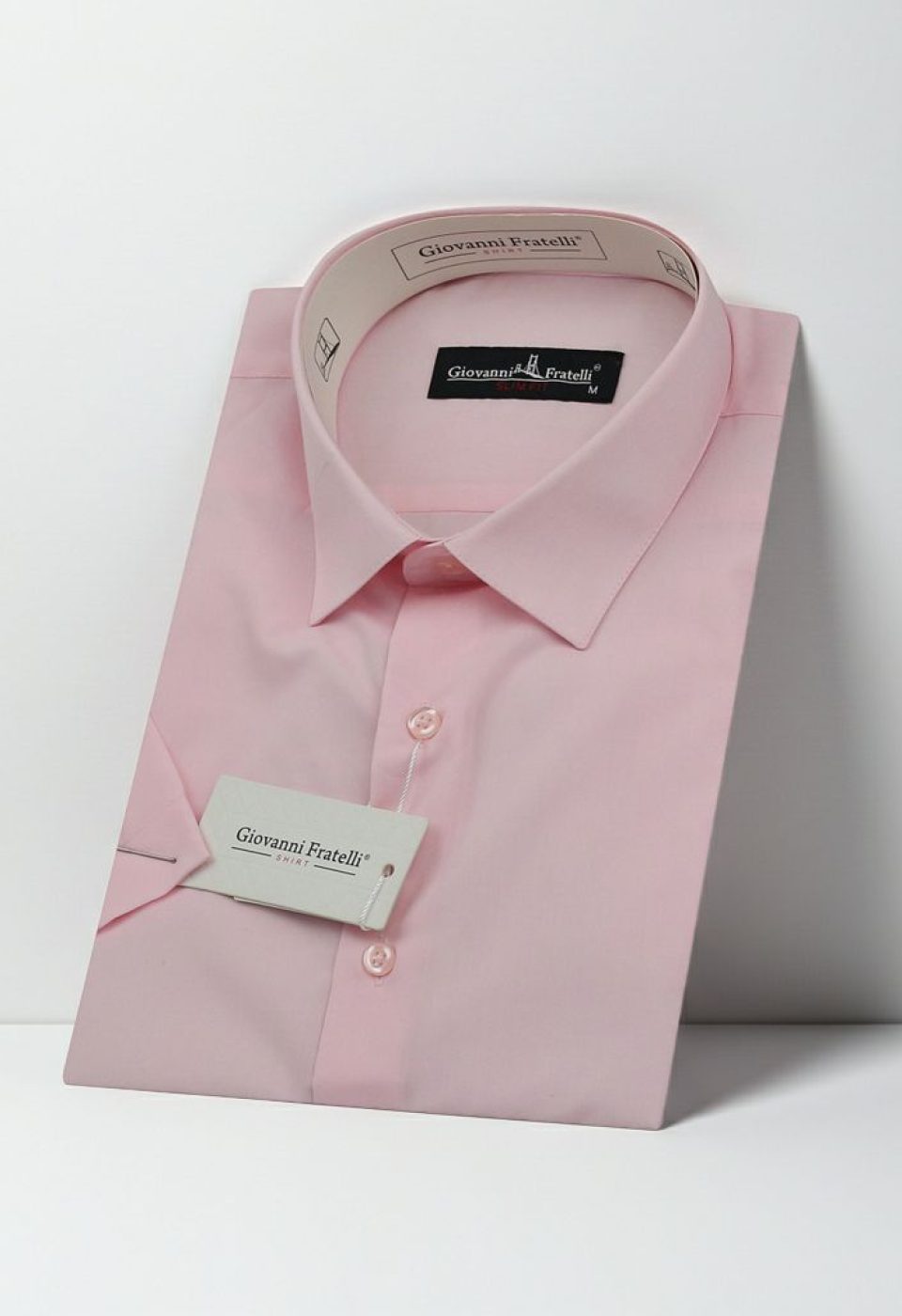 Slim Fit Kısa Kol Düz Renk Erkek Gömlek 3GMK320408A11