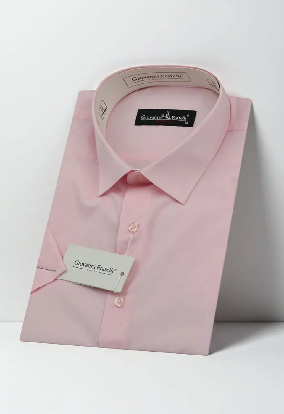 Slim Fit Kısa Kol Düz Renk Erkek Gömlek 3GMK320408A11