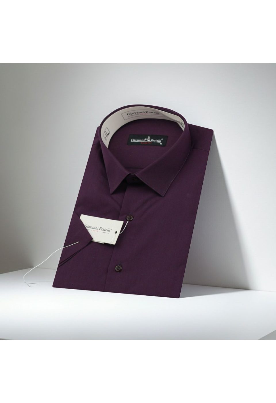 0408 CR K A12 Slim Fit Kısa Kol Düz Renk Erkek Gömlek 3GMK320408A12 - Giovanni Fratelli