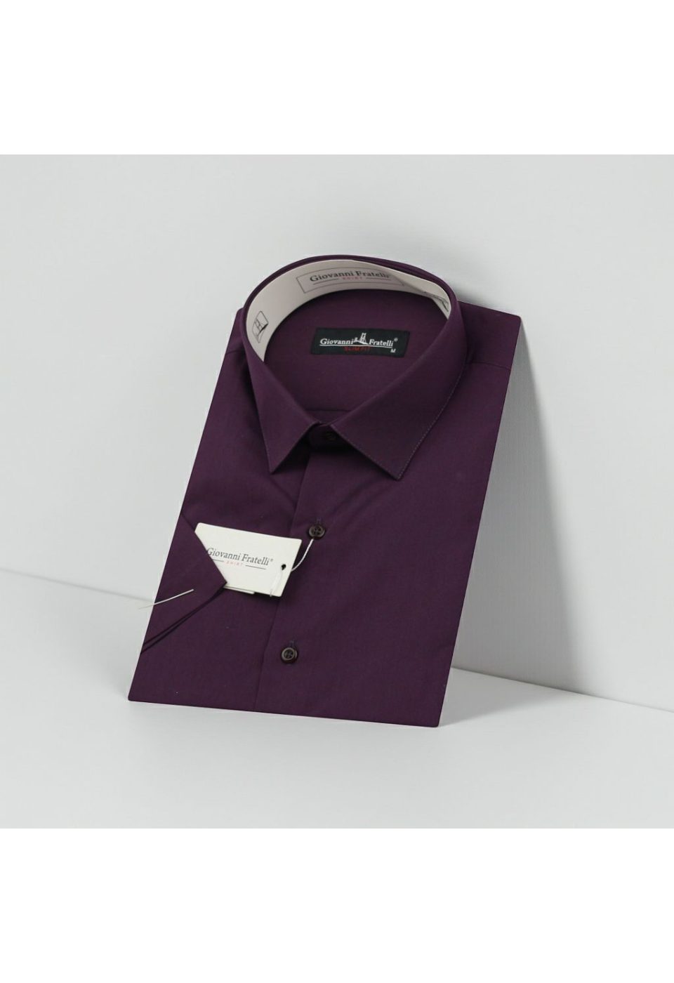 0408 CR K A12 Slim Fit Kısa Kol Düz Renk Erkek Gömlek 3GMK320408A12 - Giovanni Fratelli