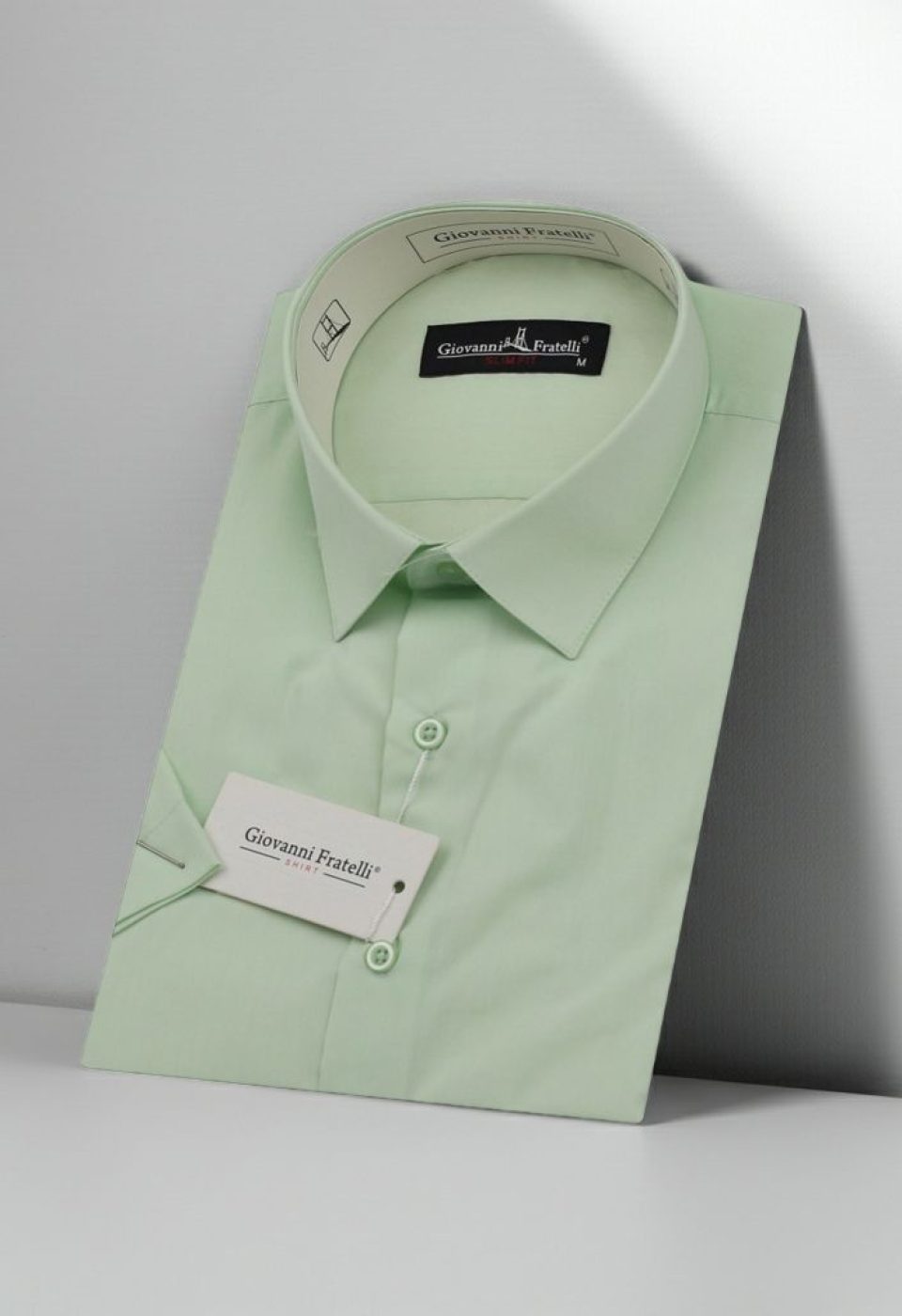 0408 CR K A14 Slim Fit Kısa Kol Düz Renk Erkek Gömlek 3GMK320408A14 - Giovanni Fratelli