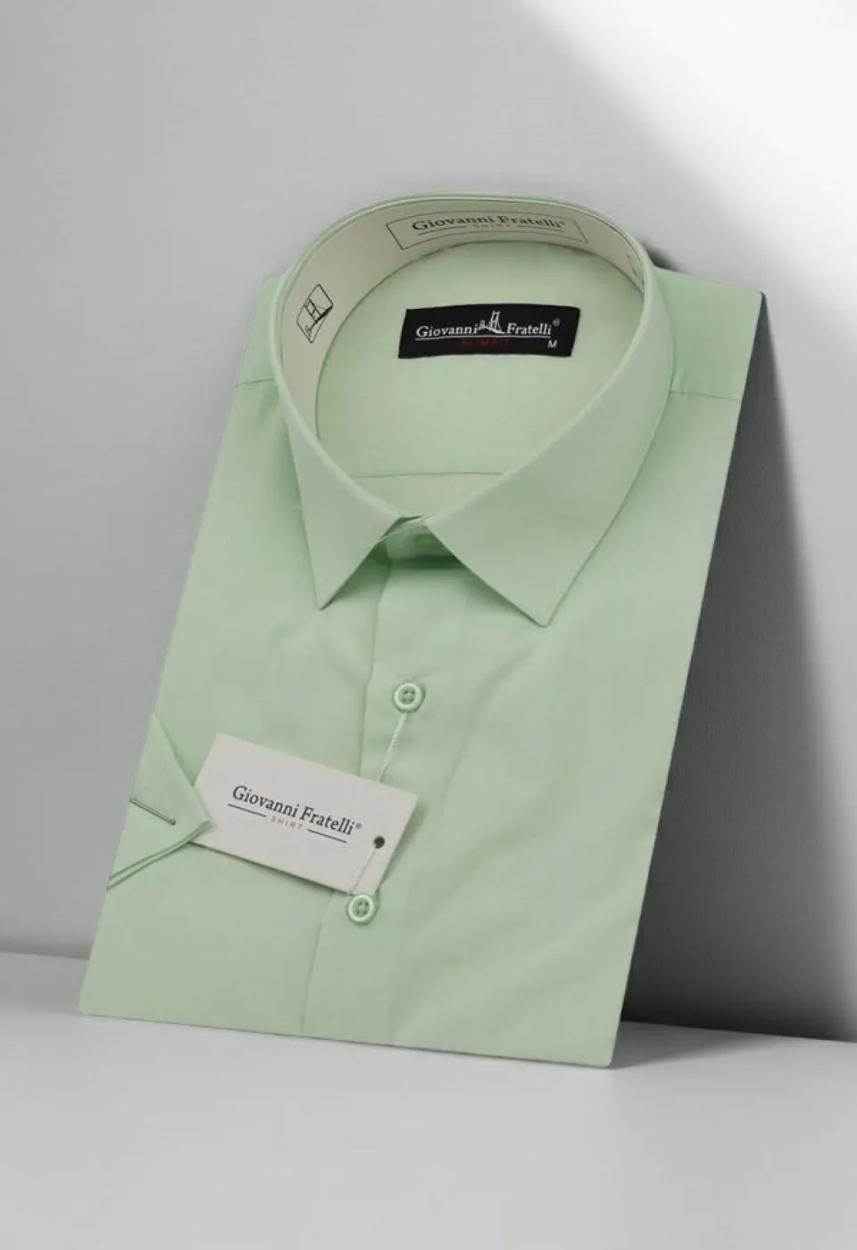 Slim Fit Kısa Kol Düz Renk Erkek Gömlek 3GMK320408A14