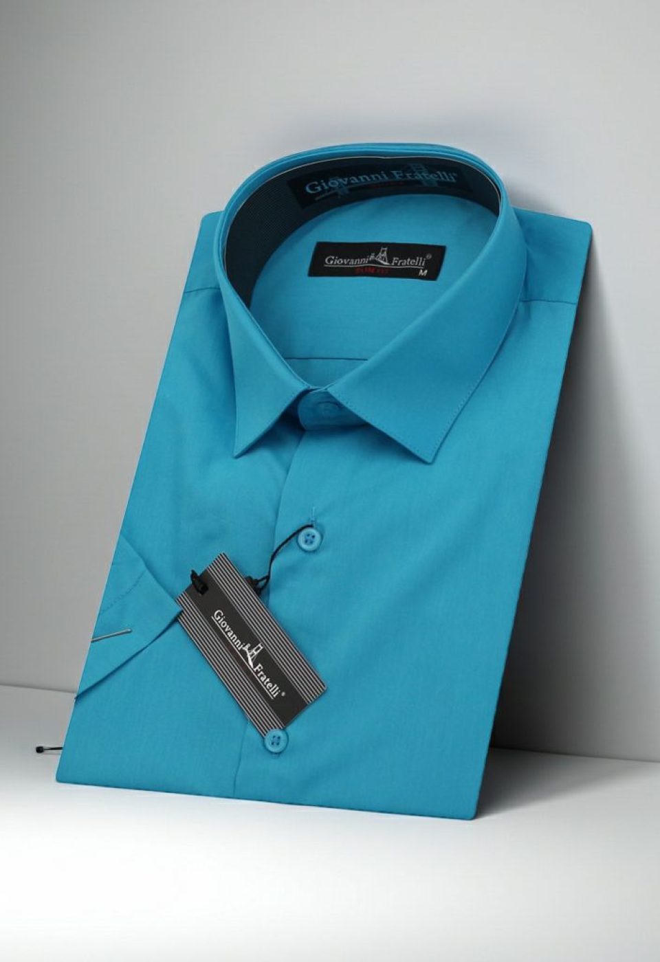 Slim Fit Kısa Kol Düz Renk Erkek Gömlek 3GMK320408A42 - Giovanni Fratelli