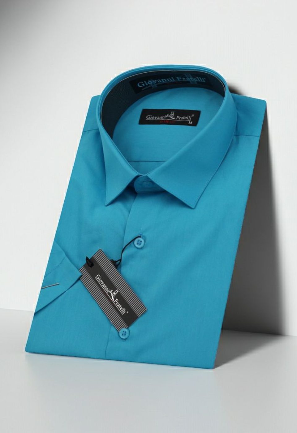Slim Fit Kısa Kol Düz Renk Erkek Gömlek 3GMK320408A42 - Giovanni Fratelli
