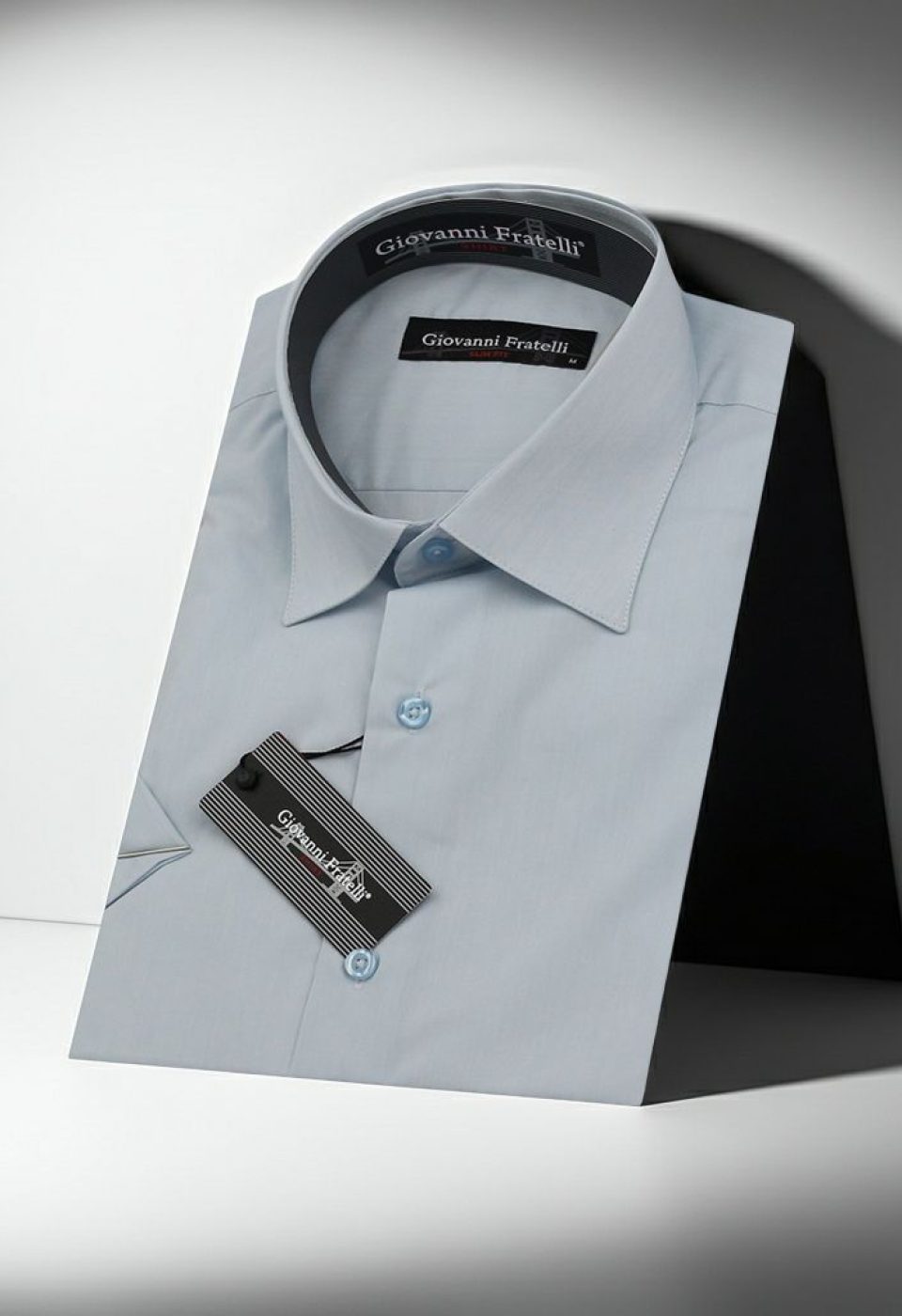 0408 CR K A50 Slim Fit Kısa Kol Düz Renk Erkek Gömlek 3GMK320408A50 - Giovanni Fratelli