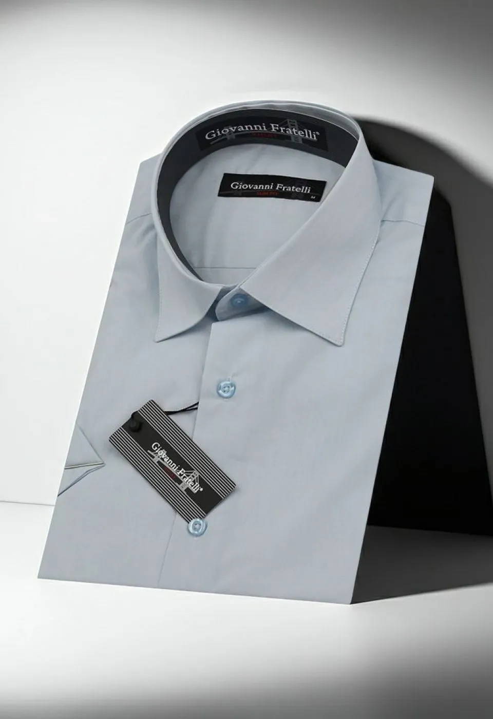 Slim Fit Kısa Kol Düz Renk Erkek Gömlek 3GMK320408A50
