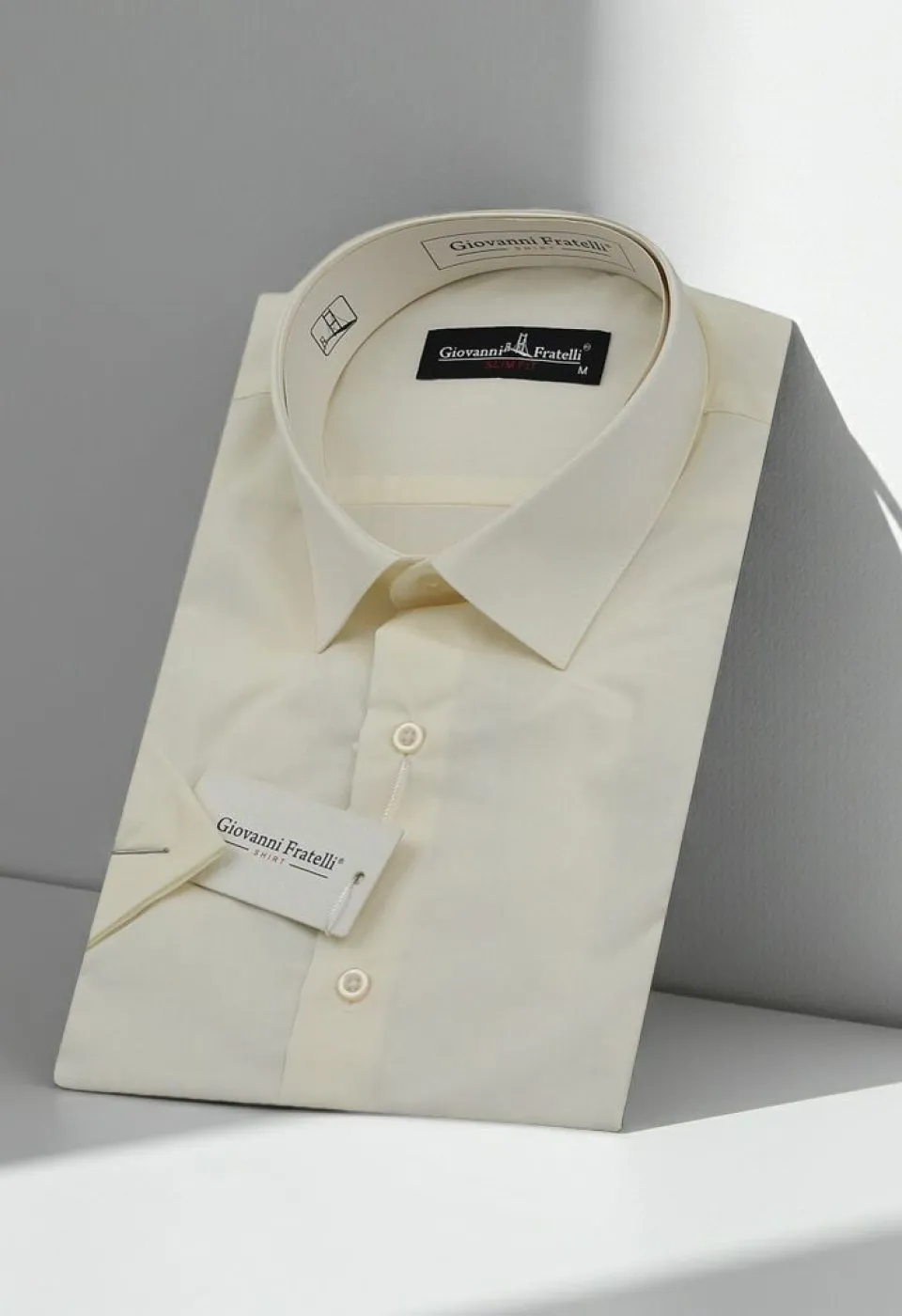 Slim Fit Kısa Kol Düz Renk Erkek Gömlek 3GMK320408SAM