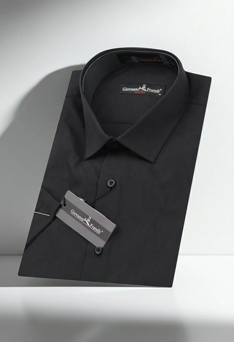Slim Fit Kısa Kol Düz Renk Erkek Gömlek 3GMK320408SYH