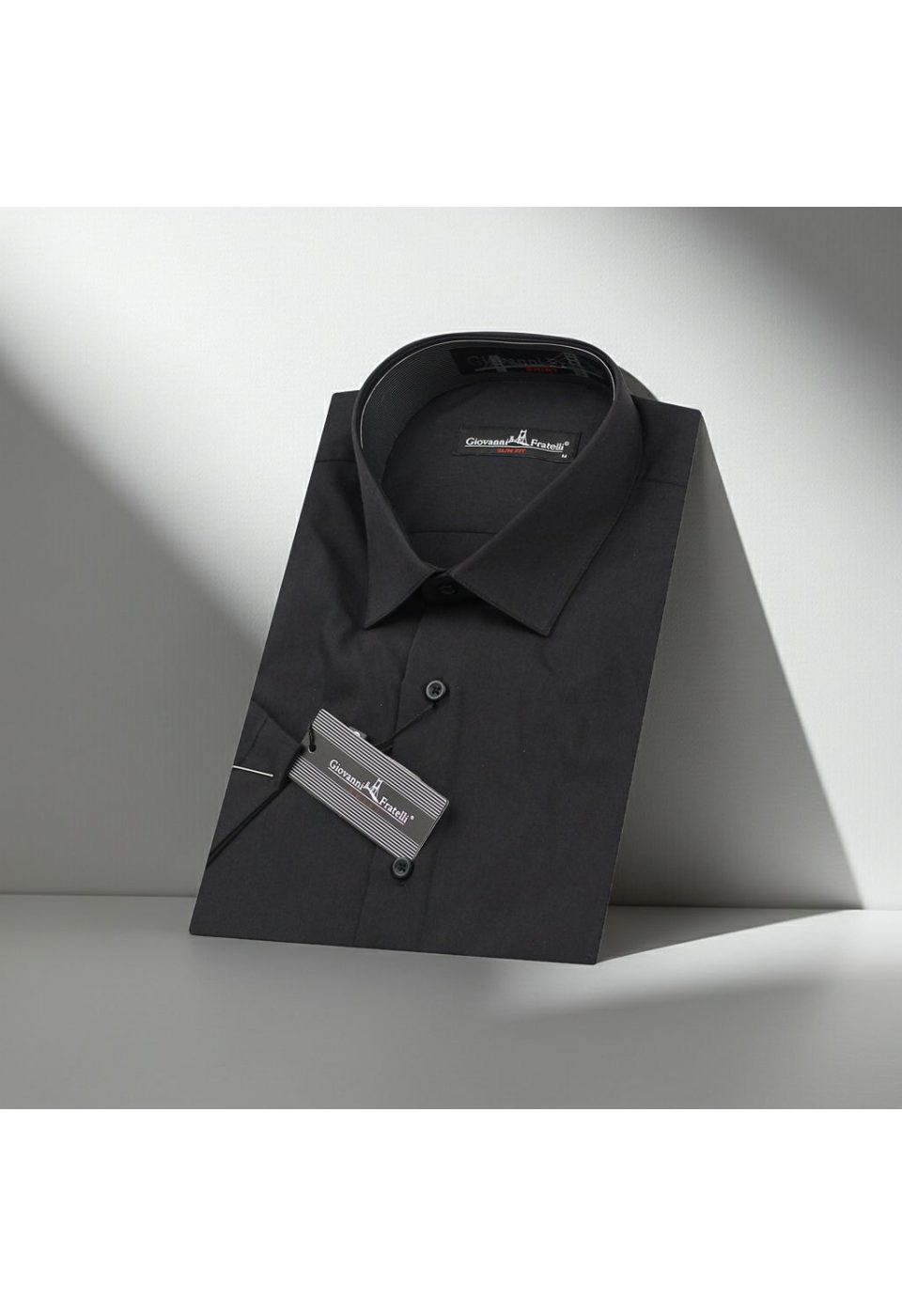Slim Fit Kısa Kol Düz Renk Erkek Gömlek 3GMK320408SYH - Giovanni Fratelli