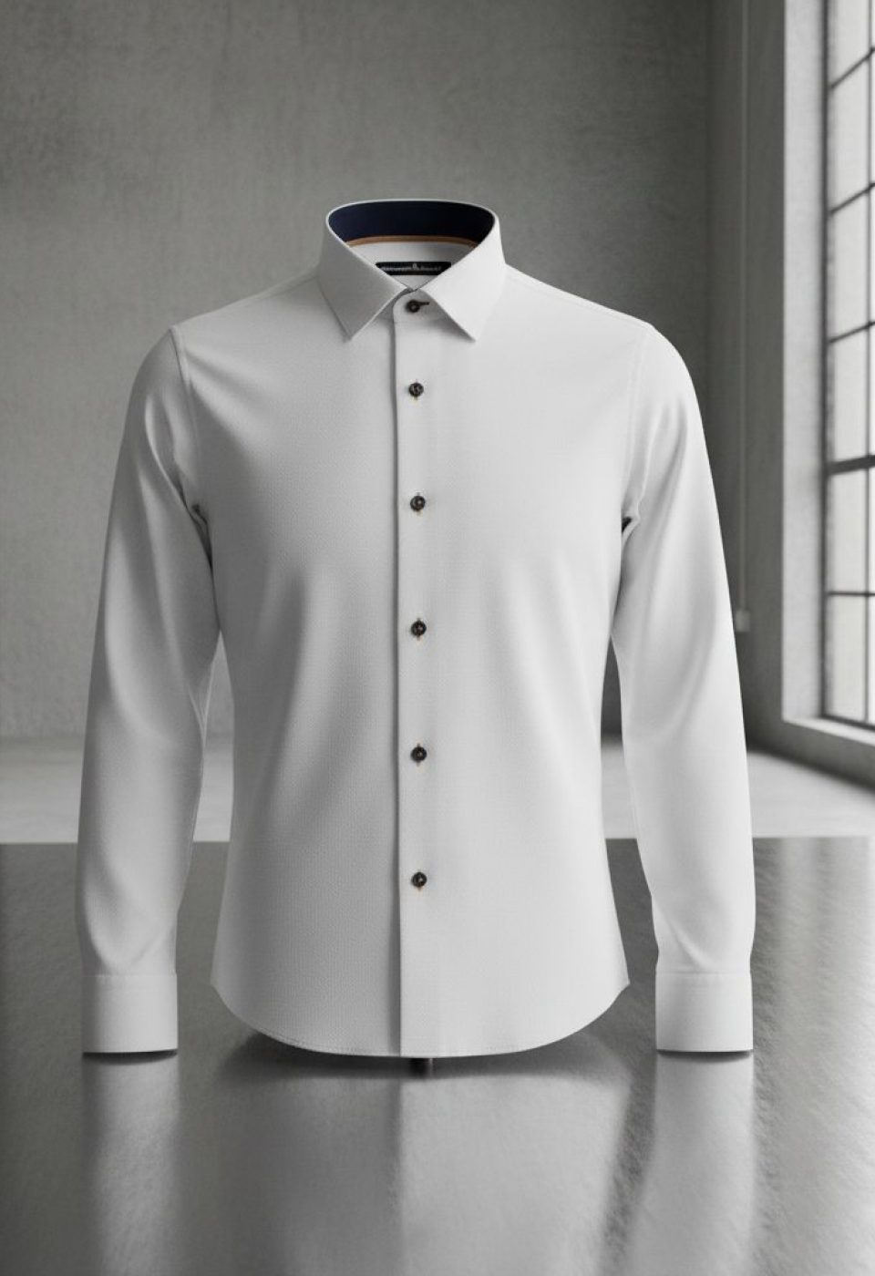 0488 CR 003 Slim Fit Uzun Kol Düz Renk Erkek Gömlek 3GMK310488003 - Giovanni Fratelli