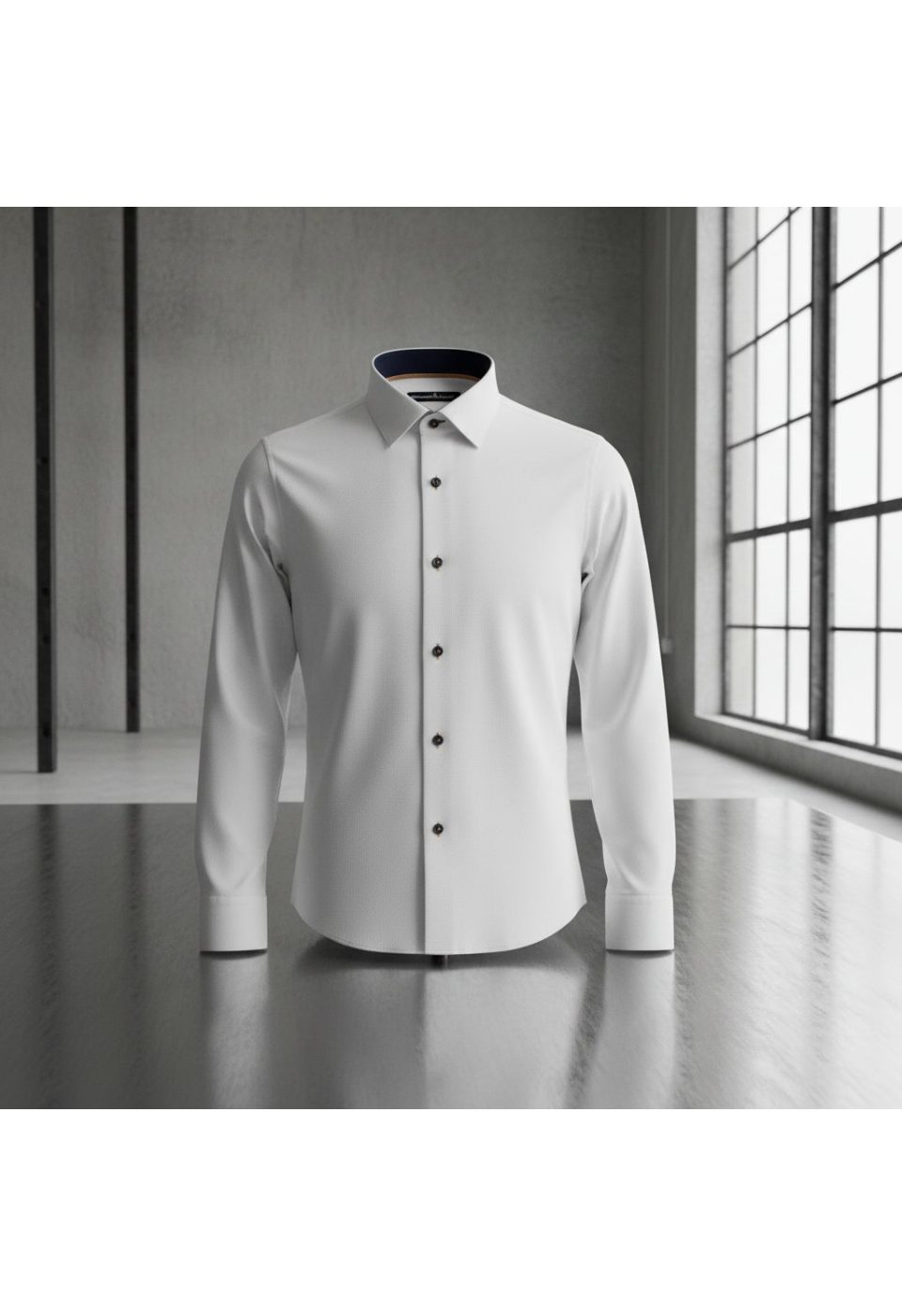 0488 CR 003 Slim Fit Uzun Kol Düz Renk Erkek Gömlek 3GMK310488003 - Giovanni Fratelli