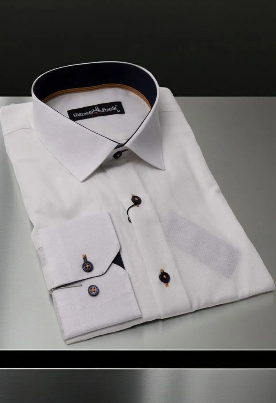 Slim Fit Uzun Kol Düz Renk Erkek Gömlek 3GMK310488003