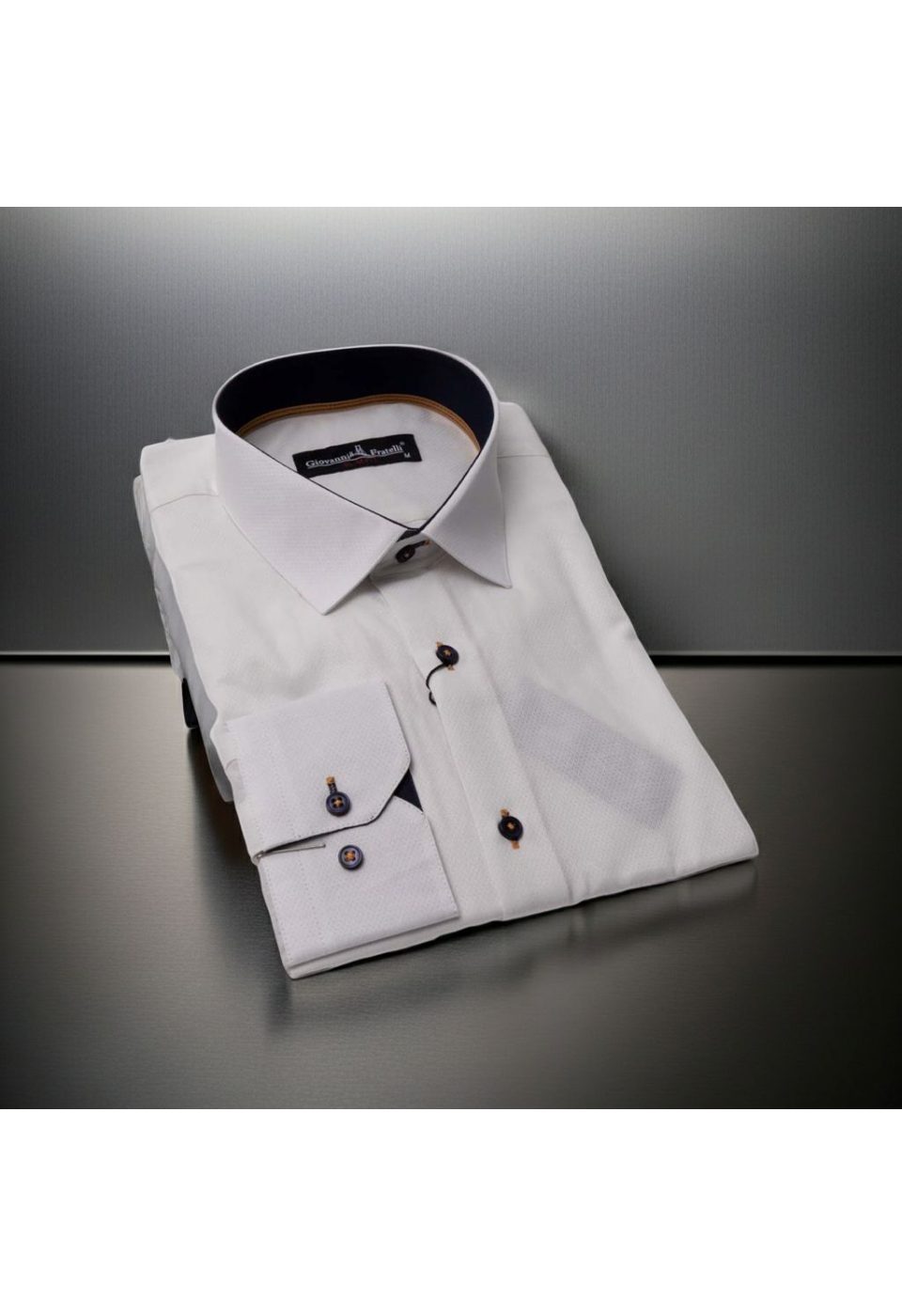 0488 CR 003 Slim Fit Uzun Kol Düz Renk Erkek Gömlek 3GMK310488003 - Giovanni Fratelli