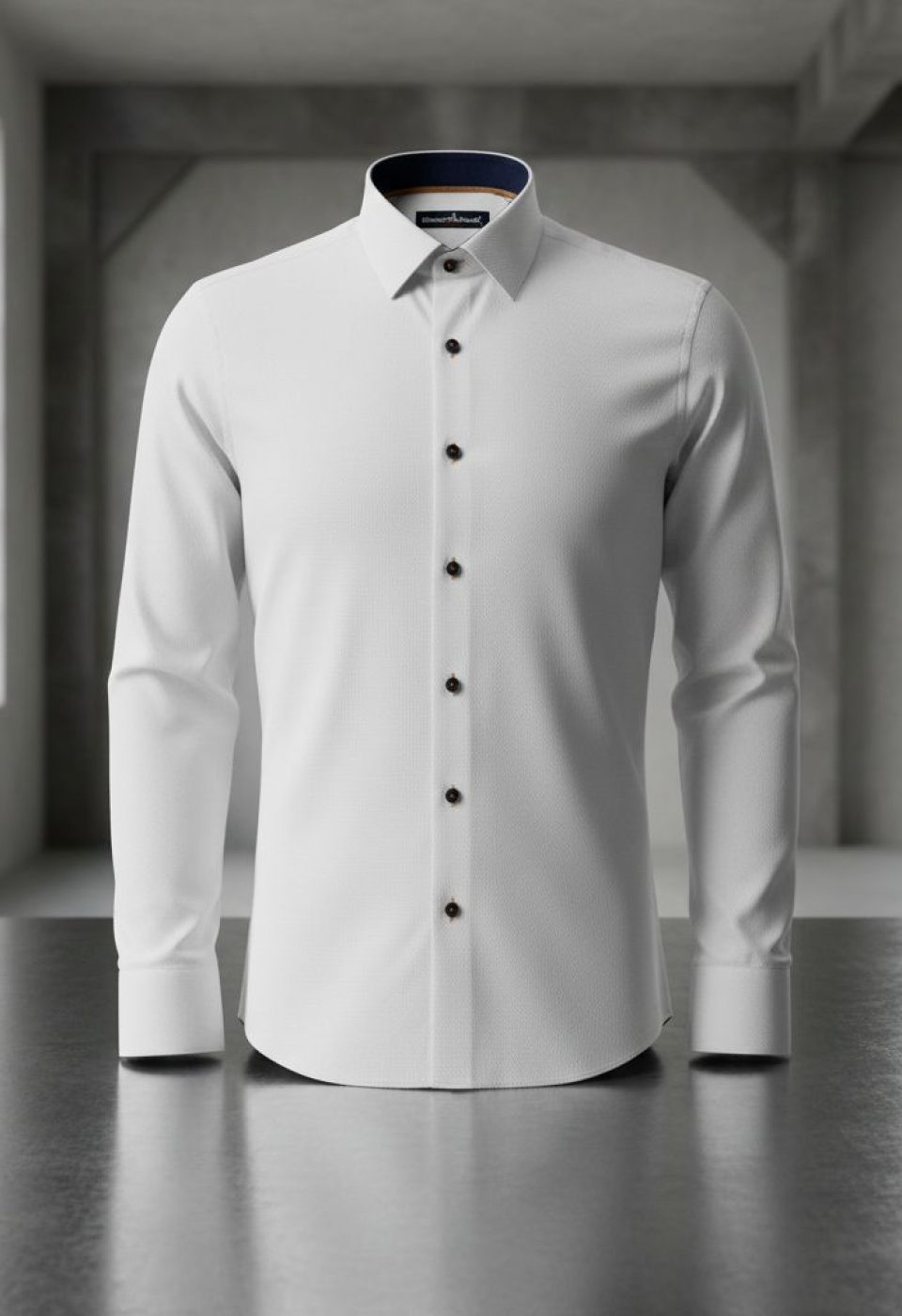 Slim Fit Uzun Kol Düz Renk Erkek Gömlek 3GMK310488003