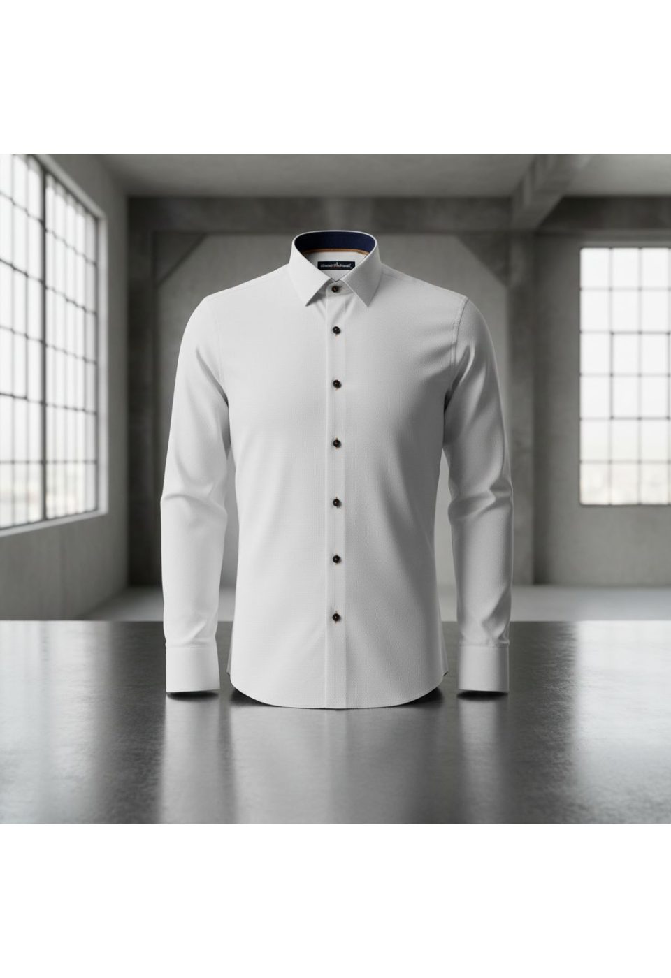 0488 CR 003 Slim Fit Uzun Kol Düz Renk Erkek Gömlek 3GMK310488003 - Giovanni Fratelli