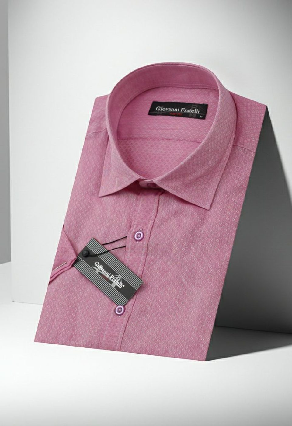 Slim Fit Kısa Kol Desenli Erkek Gömlek 3GMK310584002 Slim Fit Kısa Kol Desenli Erkek Gömlek 3GMK310584002
