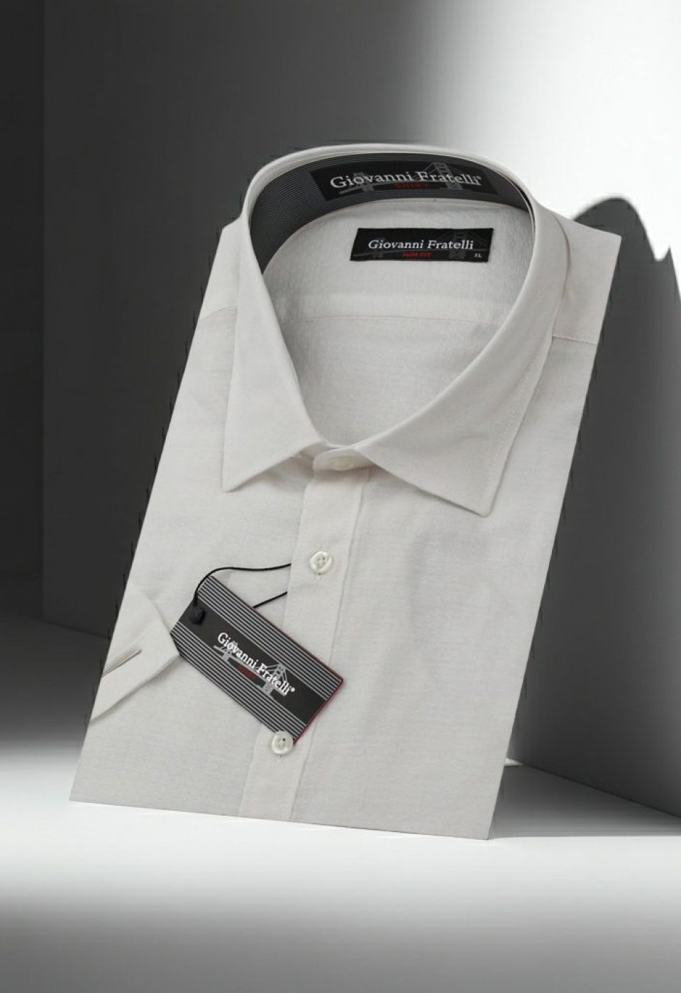 Slim Fit Kısa Kol Desenli Erkek Gömlek 3GMK310584006