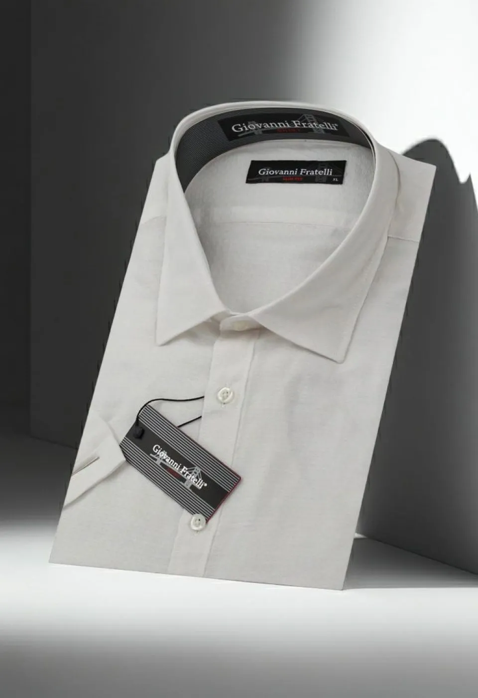 Slim Fit Kısa Kol Desenli Erkek Gömlek 3GMK310584006