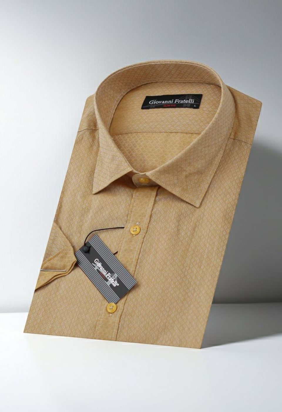 Slim Fit Kısa Kol Desenli Erkek Gömlek 3GMK310584007 Slim Fit Kısa Kol Desenli Erkek Gömlek 3GMK310584007