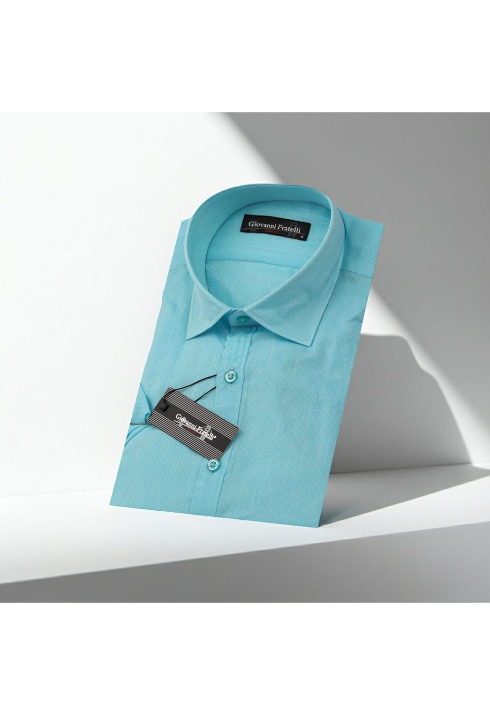 0584 CR K 008 Slim Fit Kısa Kol Desenli Erkek Gömlek 3GMK310584008 - Giovanni Fratelli