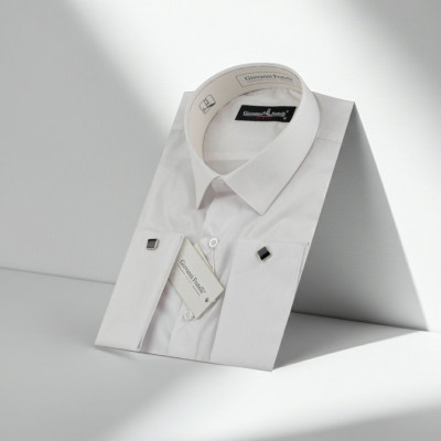 Slim Fit Kol Düğmeli Düz Renk Erkek Gömlek 3GMK330585BYZ