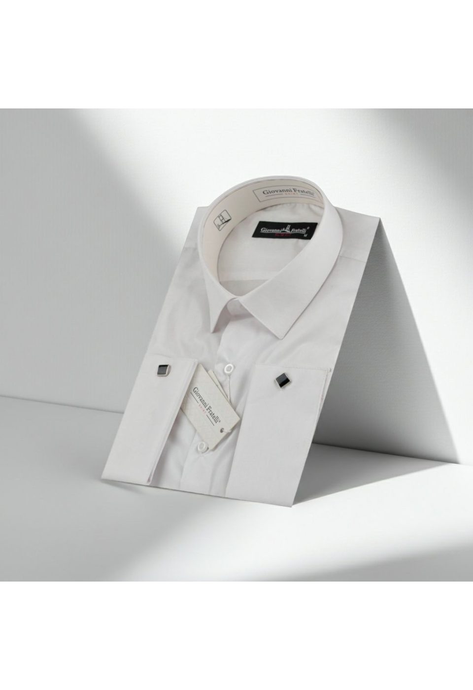 Slim Fit Kol Düğmeli Düz Renk Erkek Gömlek 3GMK330585BYZ - Giovanni Fratelli