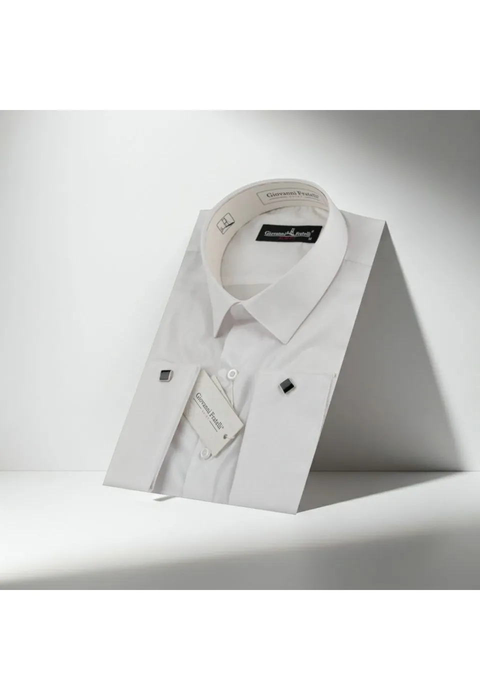 Slim Fit Kol Düğmeli Düz Renk Erkek Gömlek 3GMK330585BYZ - Giovanni Fratelli