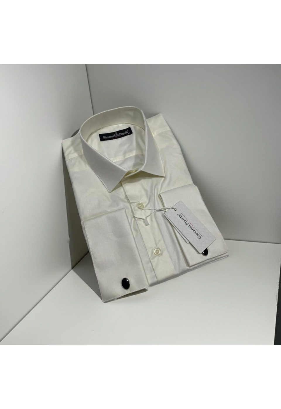 0585 CR D SAM Slim Fit Kol Düğmeli Düz Renk Erkek Gömlek 3GMK330585SAM - Giovanni Fratelli