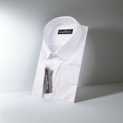 Slim Fit Uzun Kol Universal Manşet Düz Renk Erkek Gömlek 3GMK370585BYZ - Giovanni Fratelli