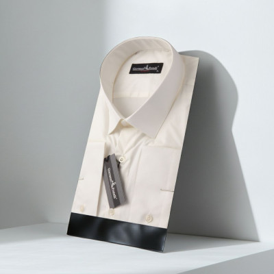 Slim Fit Uzun Kol Universal Manşet Düz Renk Erkek Gömlek 3GMK370585SAM - Giovanni Fratelli