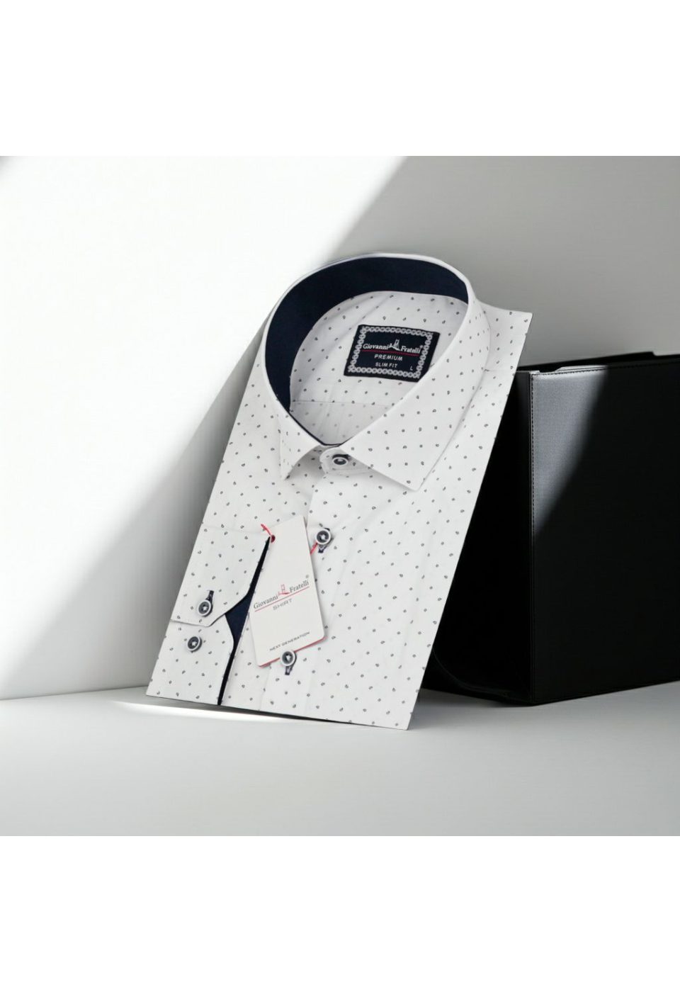 0646 CR 017 Slim Fit Uzun Kol Desenli Erkek Gömlek 3GMK310646017 - Giovanni Fratelli