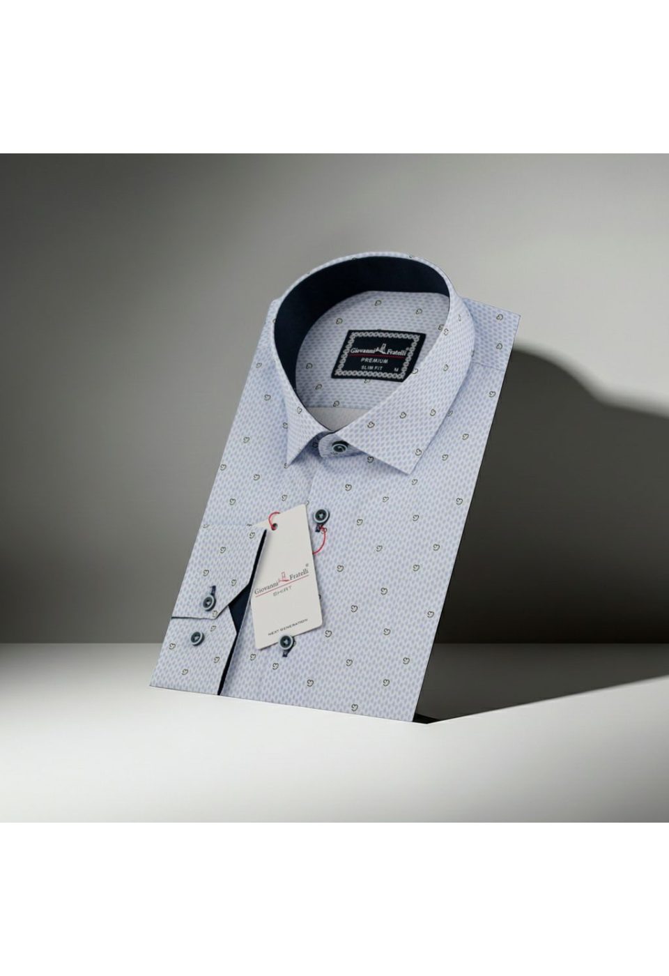 0646 CR 042 Slim Fit Uzun Kol Desenli Erkek Gömlek 3GMK310646042 - Giovanni Fratelli