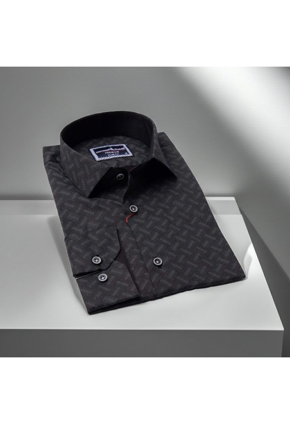 0646 CR 045 Slim Fit Uzun Kol Desenli Erkek Gömlek 3GMK310646045 - Giovanni Fratelli