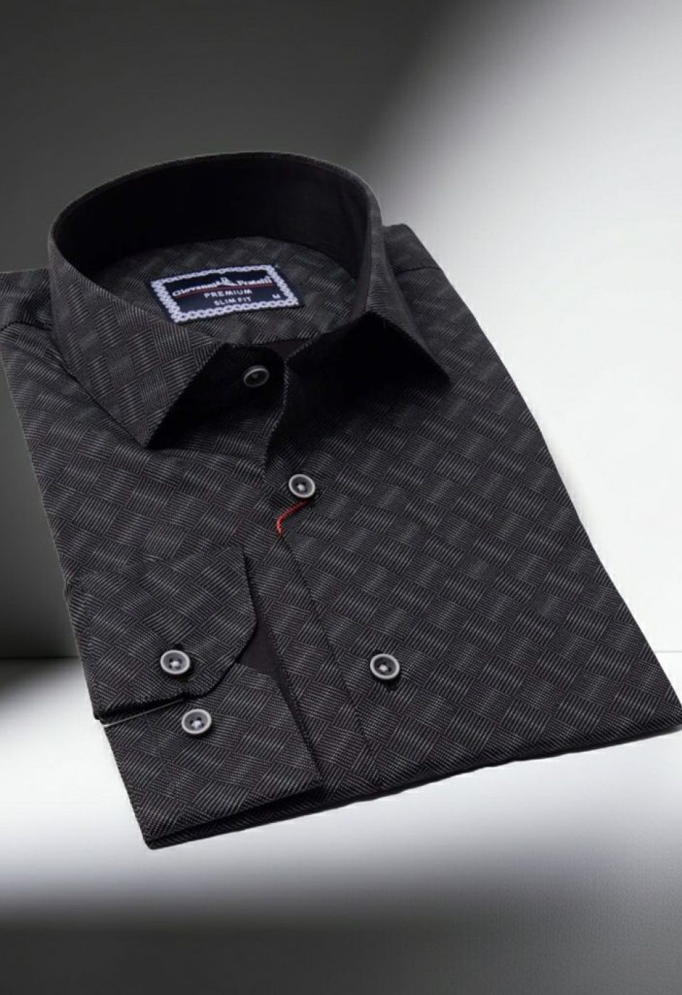0646 CR 045 Slim Fit Uzun Kol Desenli Erkek Gömlek 3GMK310646045 - Giovanni Fratelli