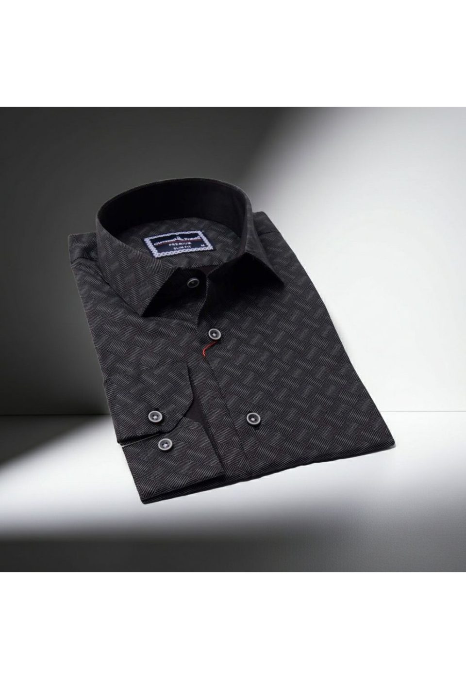 0646 CR 045 Slim Fit Uzun Kol Desenli Erkek Gömlek 3GMK310646045 - Giovanni Fratelli