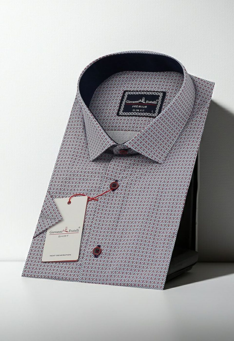 Slim Fit Kısa Kol Desenli Erkek Gömlek 3GMK320646002 Slim Fit Kısa Kol Desenli Erkek Gömlek 3GMK320646002