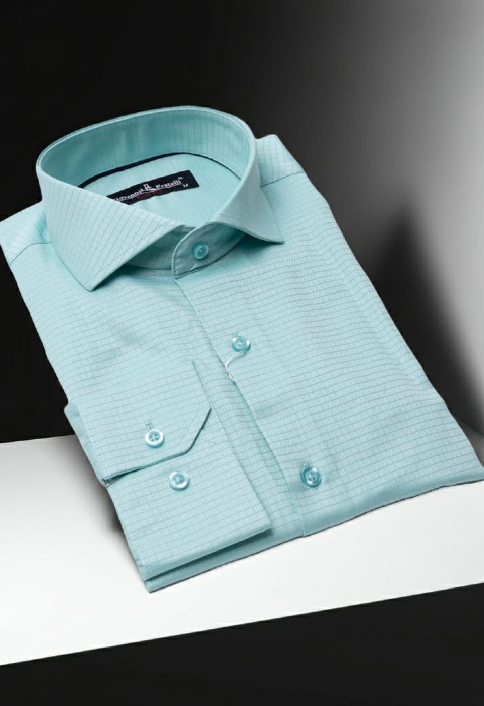 Slim Fit Uzun Kol Desenli İtalyan Yaka Erkek Gömlek 3GMK310727002 - Giovanni Fratelli