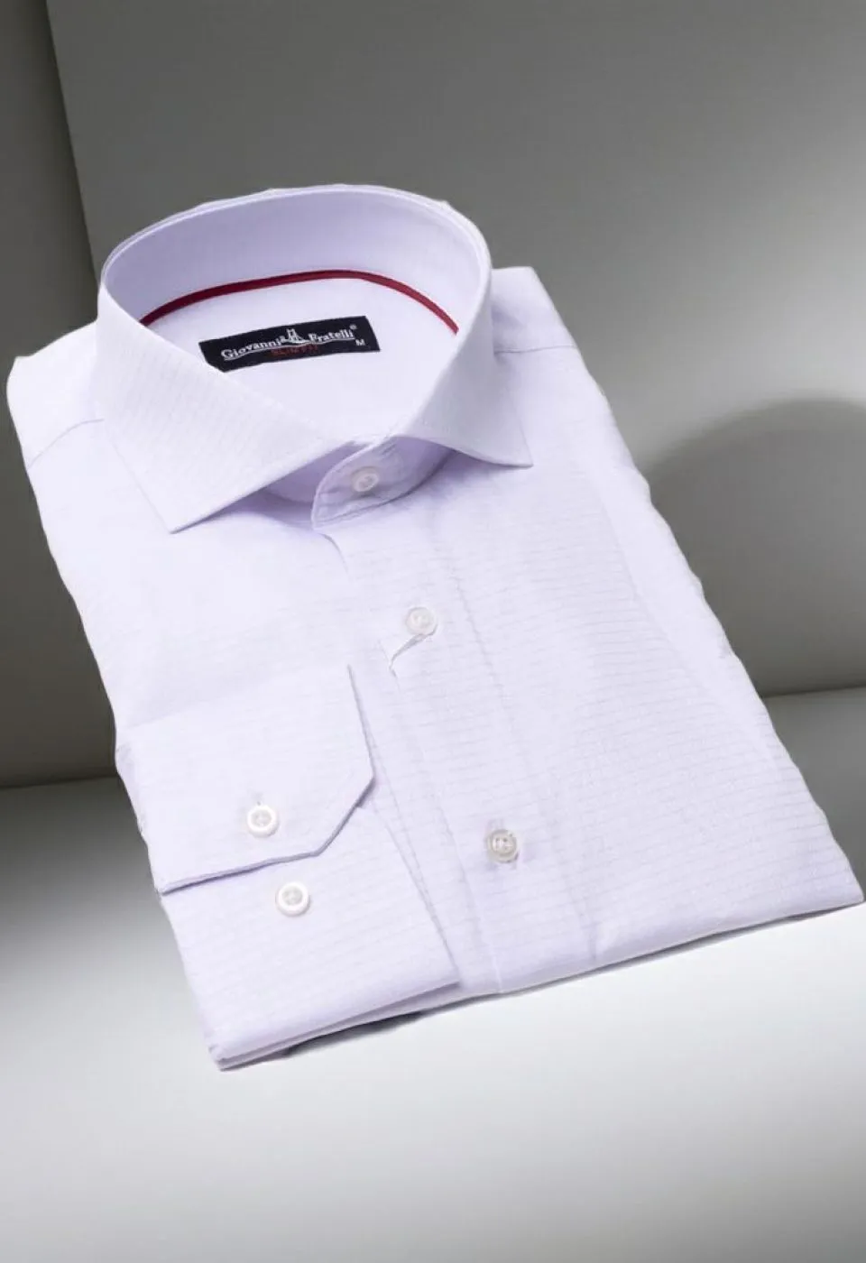 Slim Fit Uzun Kol Desenli İtalyan Yaka Erkek Gömlek 3GMK310727007