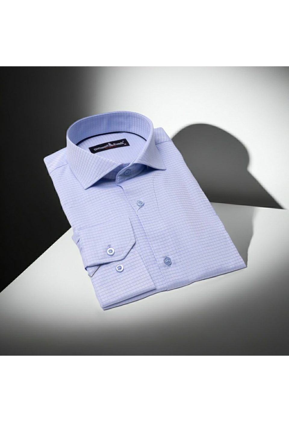 0727 CR ITALY 008 Slim Fit Uzun Kol Desenli İtalyan Yaka Erkek Gömlek 3GMK310727008 - Giovanni Fratelli